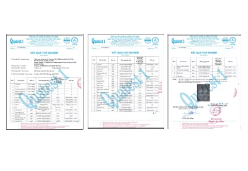 Chứng nhận chất lượng của máy lọc nước lắp dưới chậu rửa Mitsubishi Cleansui EU101