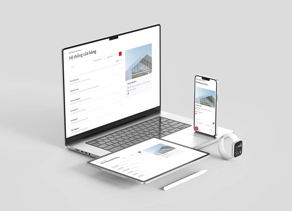 Kiểm tra tên đại lý trên website chính hãng 