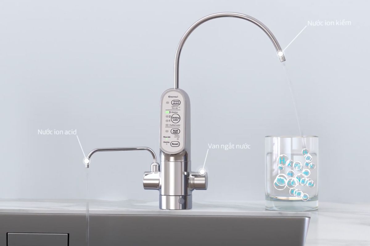 Thiết bị lọc nước tạo ion kiềm Cleansui EU301