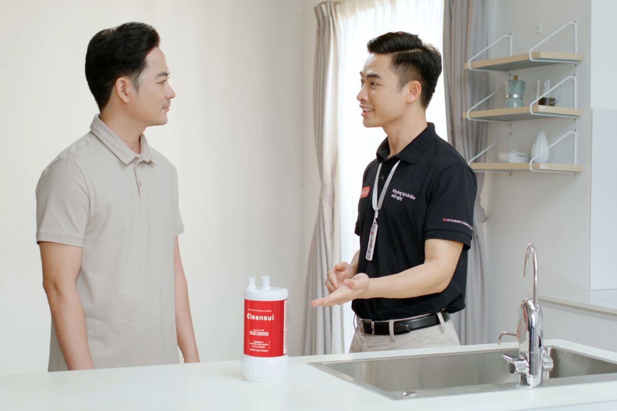Mitsubishi Cleansui cung cấp dịch vụ bảo dưỡng C-Care chuyên nghiệp cho EU301