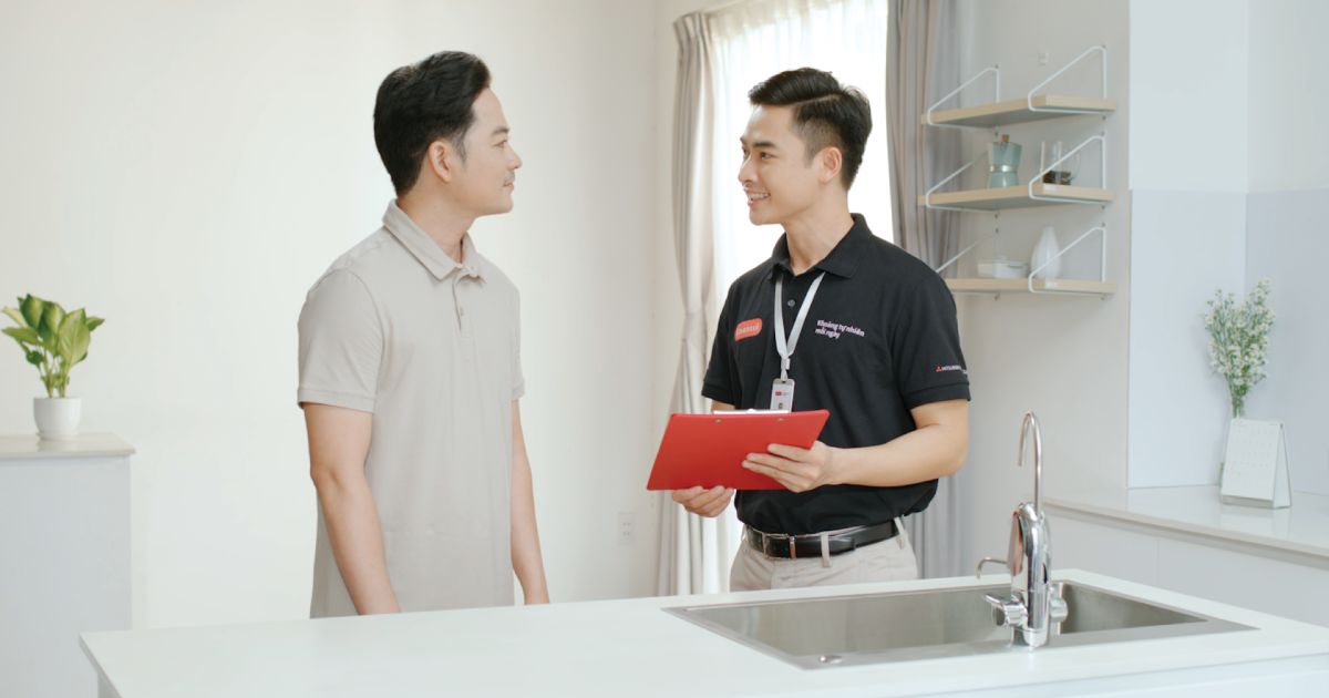 Dịch vụ bảo dưỡng C-Care của Mitsubishi Cleansui