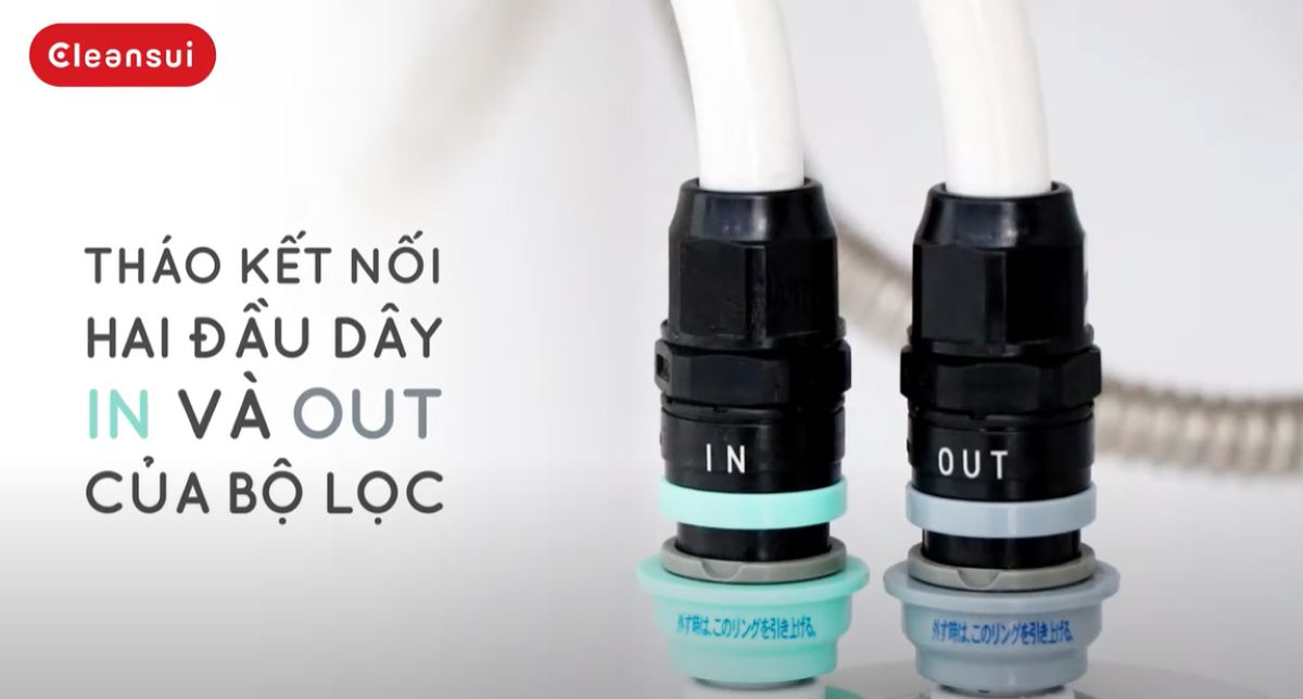 Hướng dẫn cách tháo đầu vòi máy lọc nước Cleansui EU301