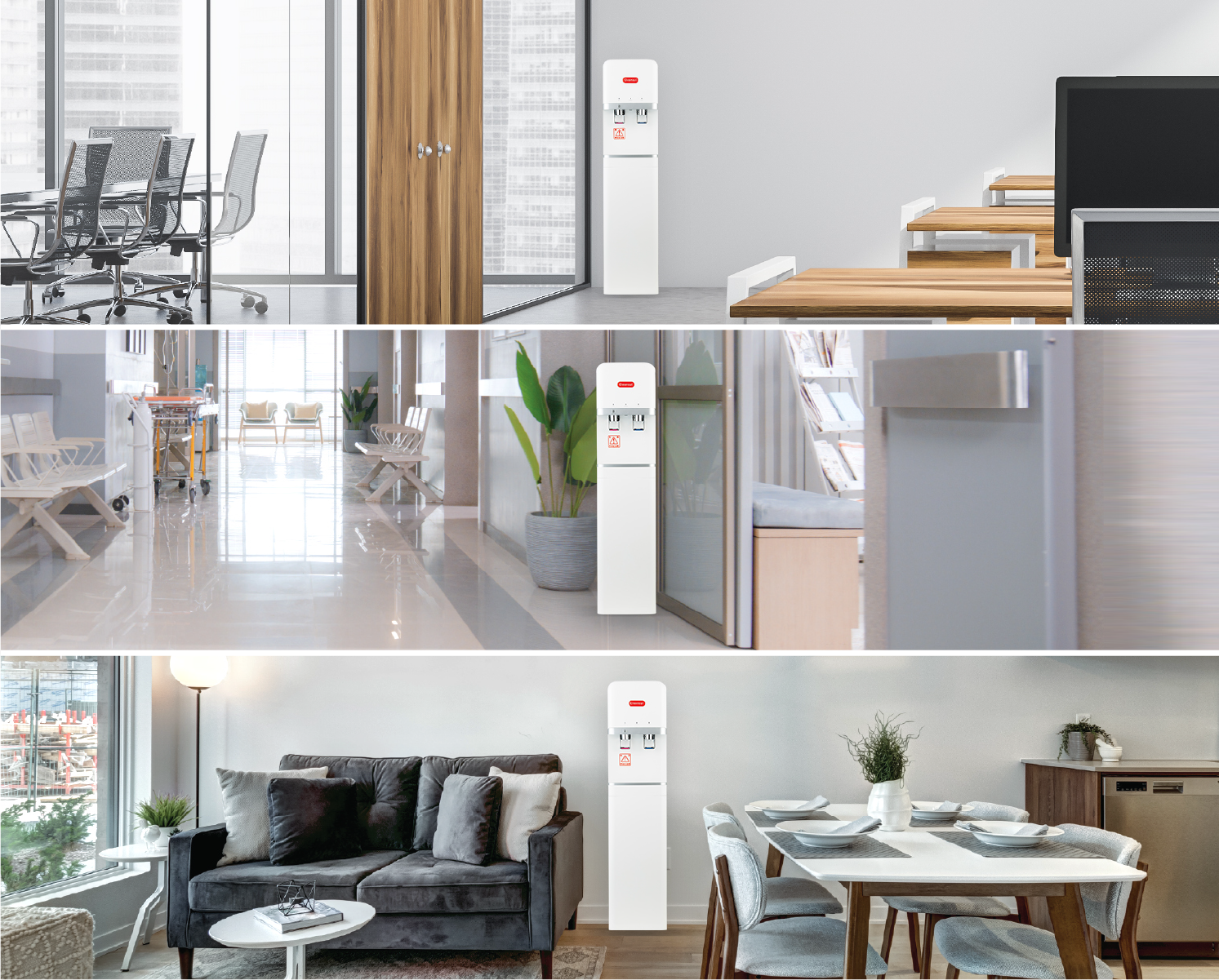 Thiết bị lọc nước tích hợp nóng lạnh