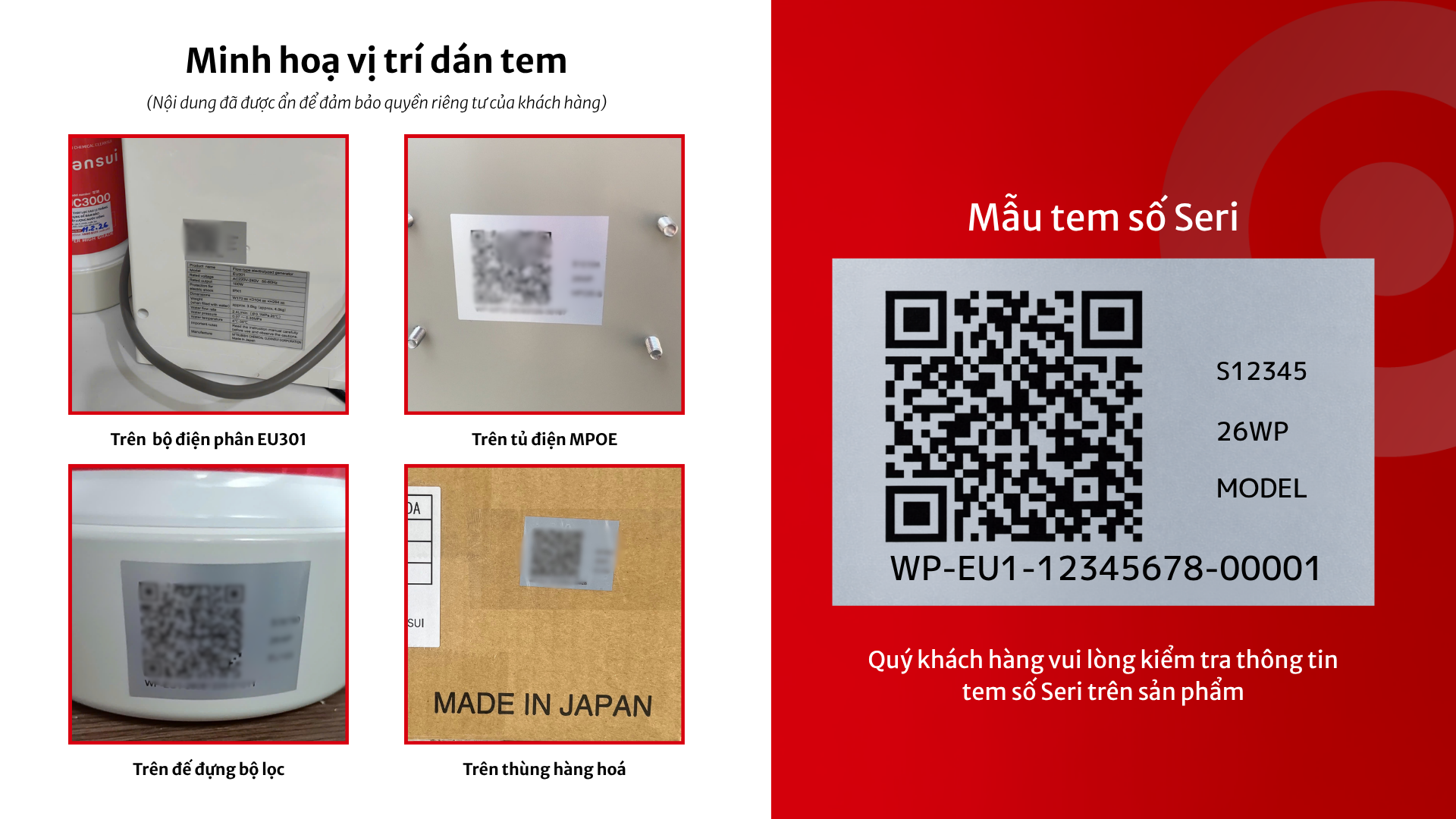 Tem số seri Mitsubishi Cleansui